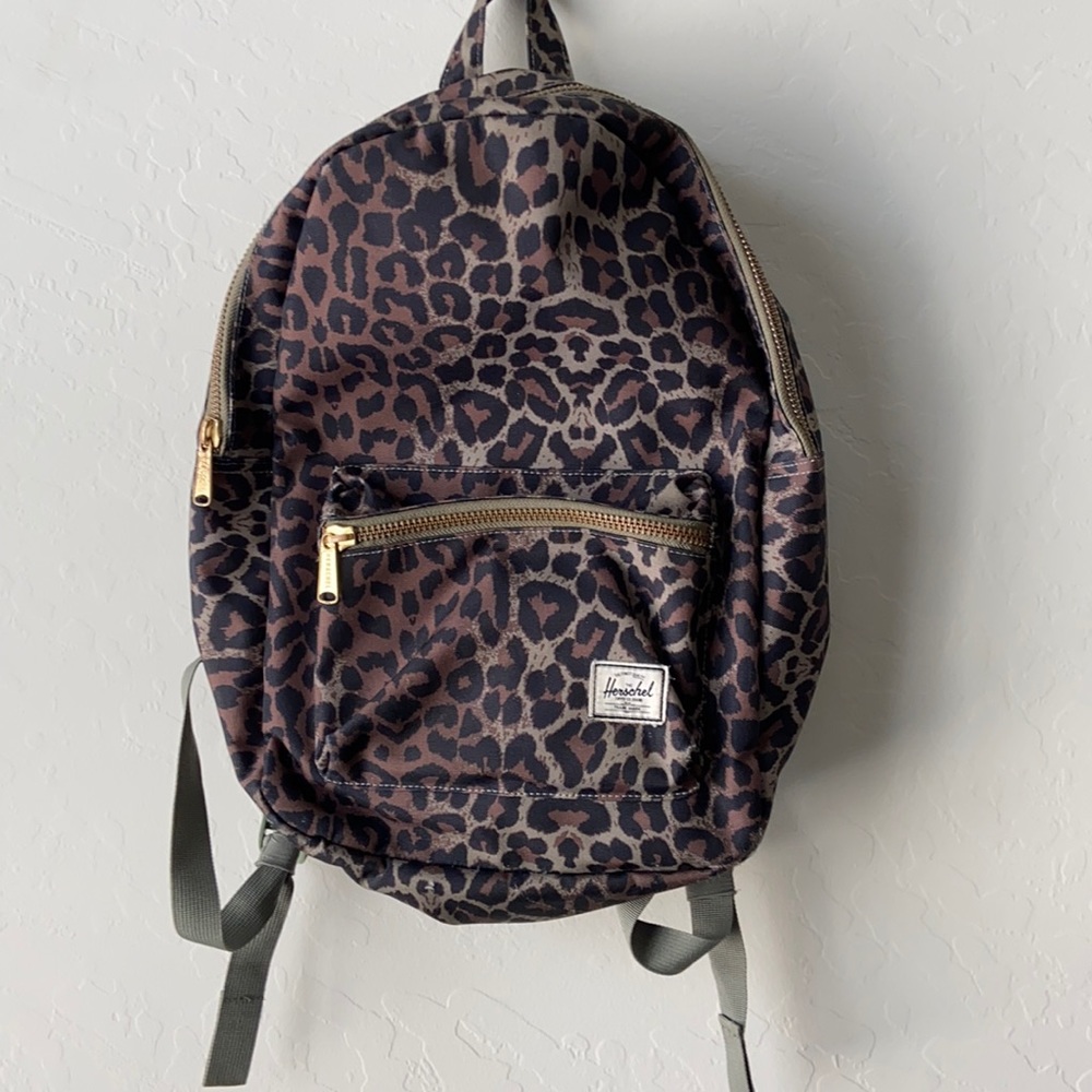 Herschel backpack leopard print